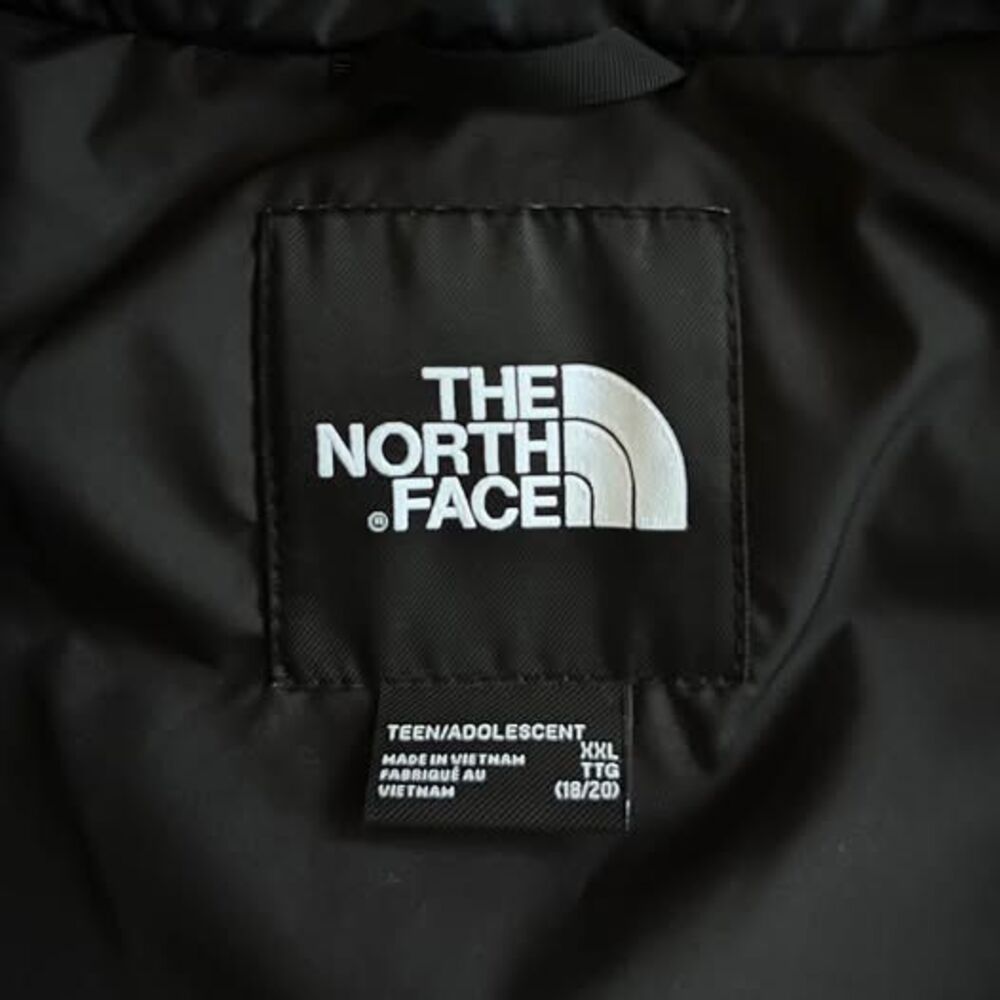 North Face 1996 Retro Nuptse Black Puffer Coat Teen XXL/Men XS/Women M 700 Fill - Picture 10 of 10